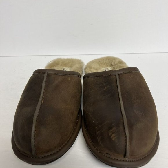 UGG Mens Scuff Slipper Tan Size 8 M main image 4